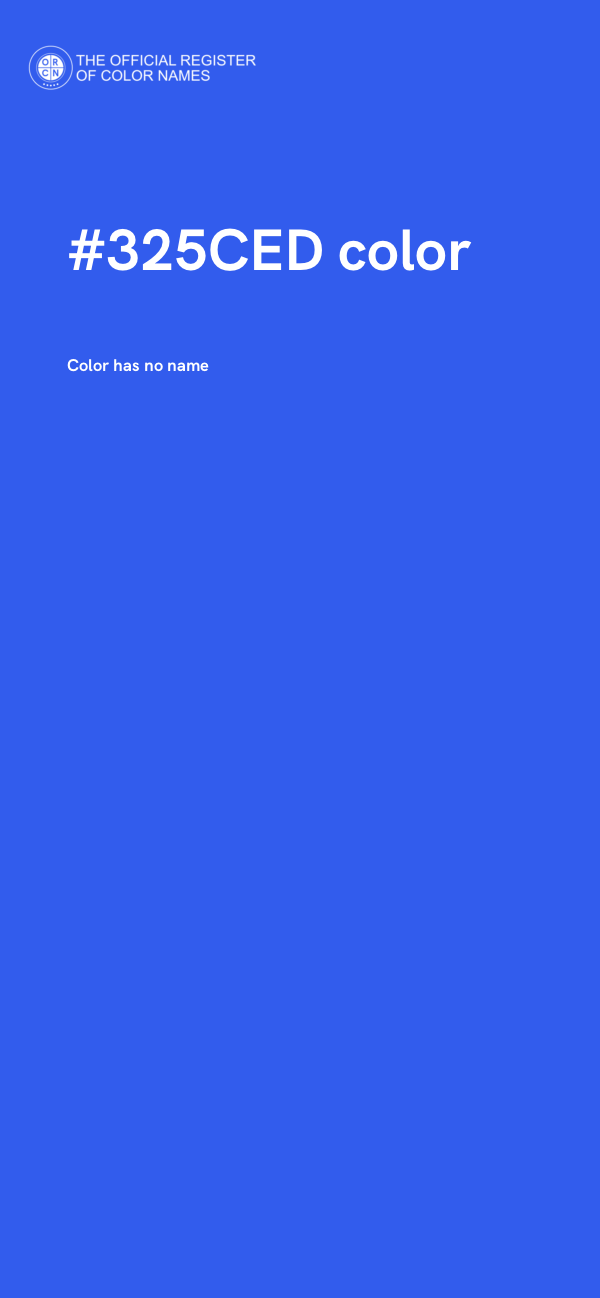 #325CED color image