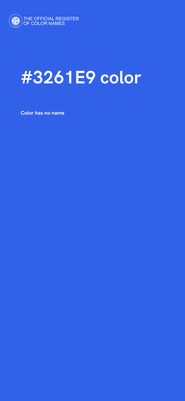 #3261E9 color image