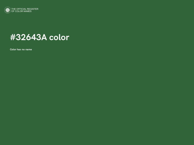 #32643A color image