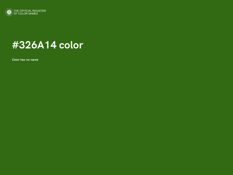 #326A14 color image