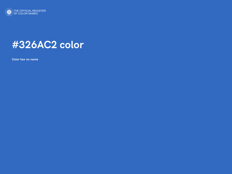 #326AC2 color image