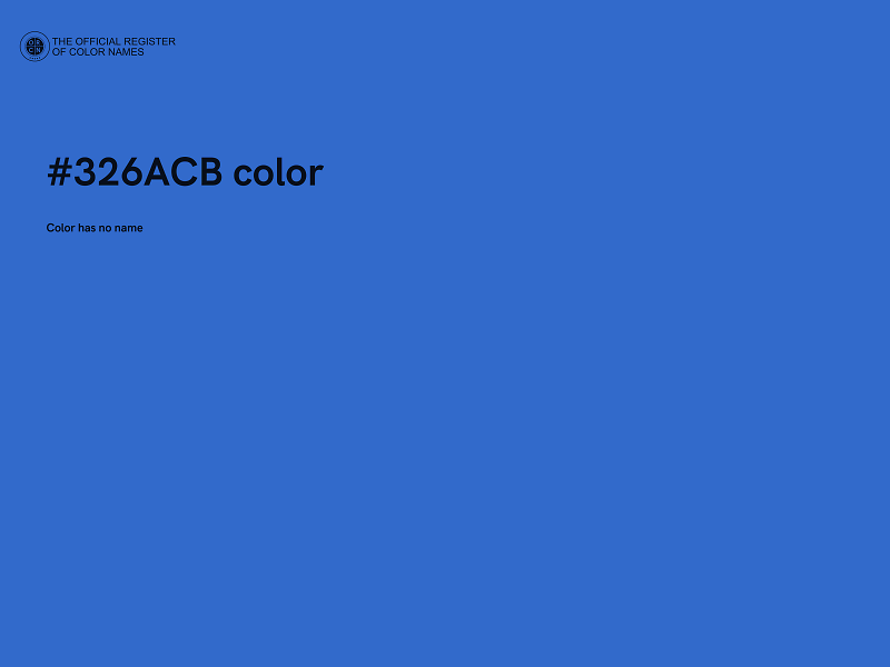 #326ACB color image