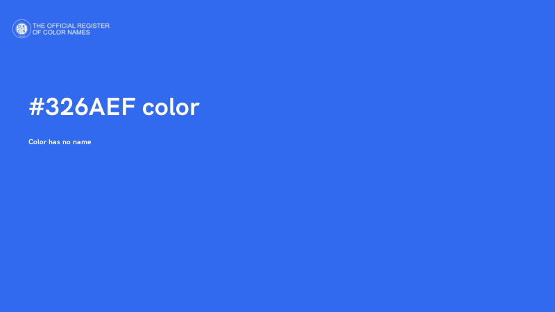 #326AEF color image