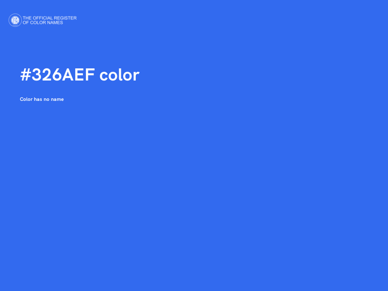 #326AEF color image