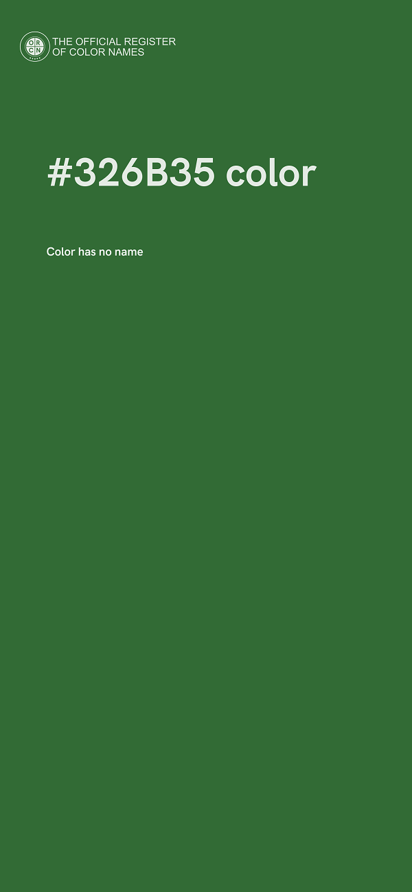 #326B35 color image