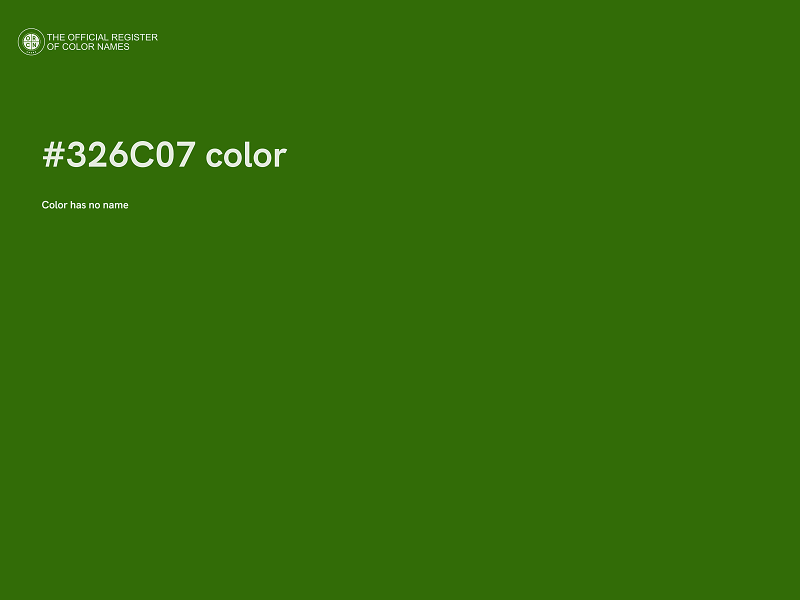 #326C07 color image