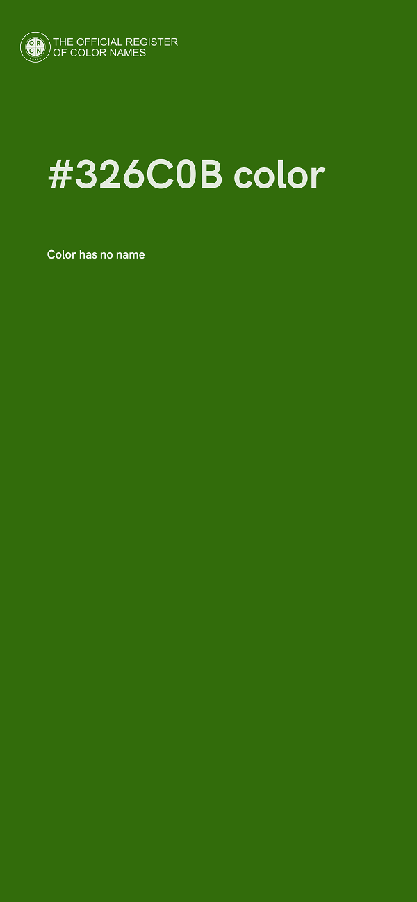 #326C0B color image