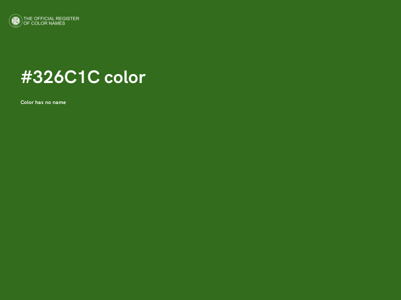 #326C1C color image