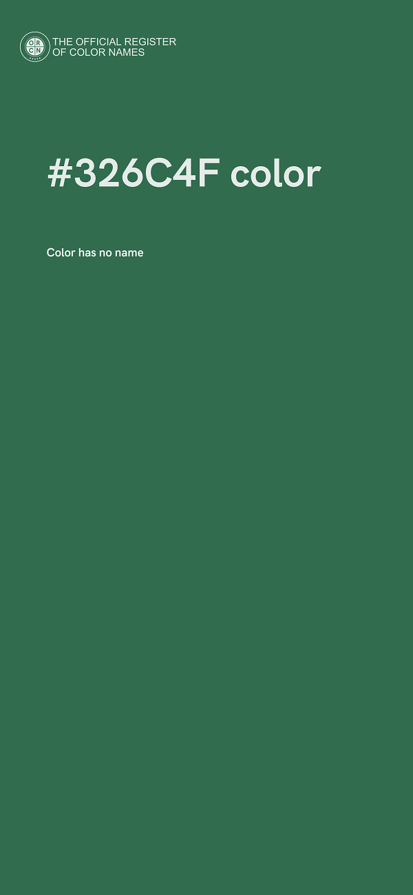 #326C4F color image