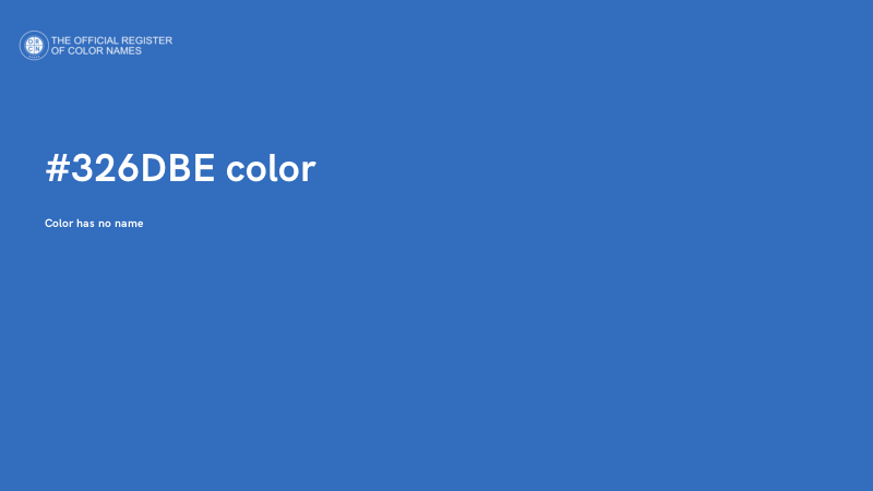 #326DBE color image