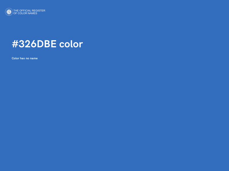 #326DBE color image