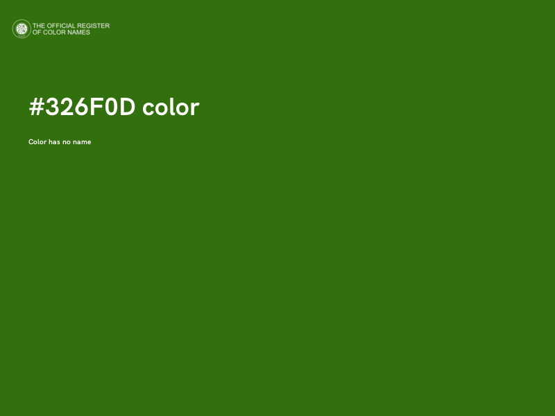 #326F0D color image