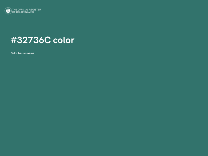 #32736C color image