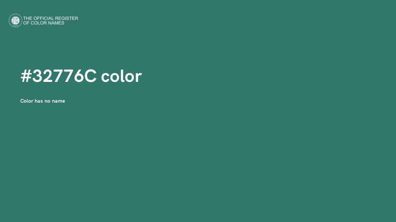 #32776C color image
