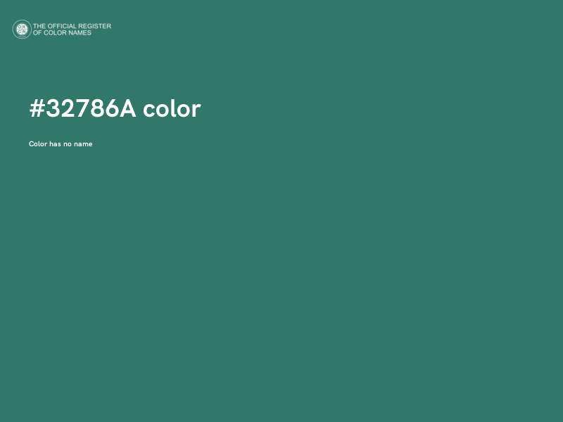 #32786A color image
