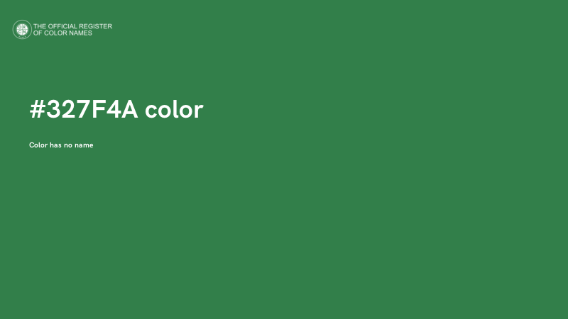 #327F4A color image