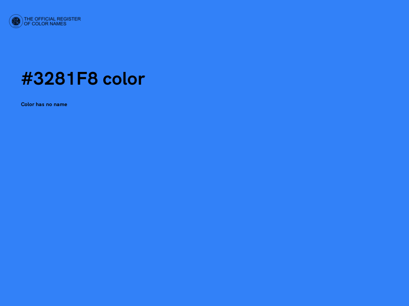 #3281F8 color image