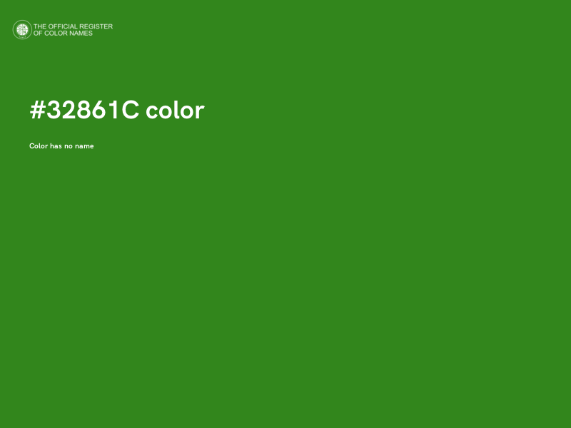 #32861C color image