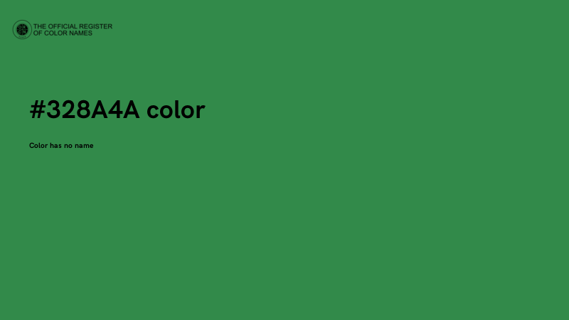 #328A4A color image