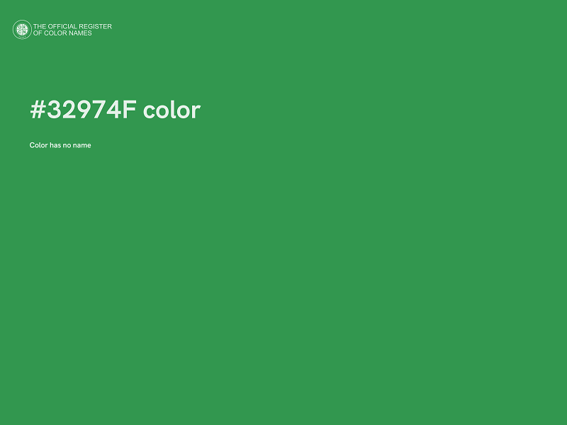 #32974F color image