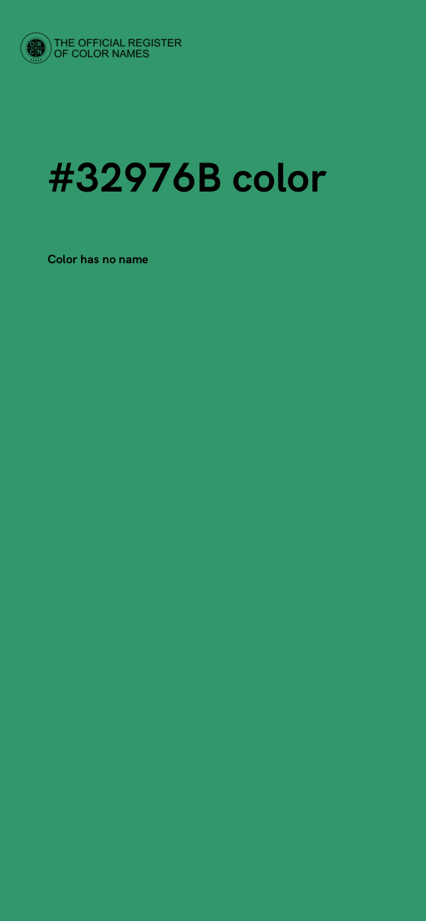 #32976B color image