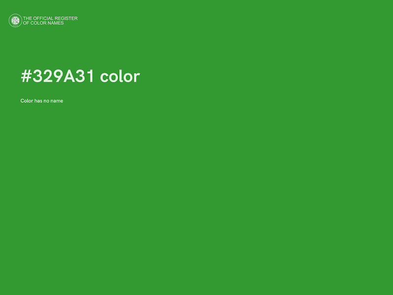 #329A31 color image