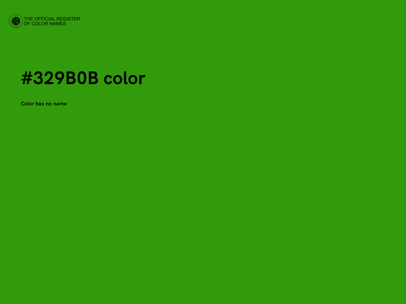 #329B0B color image