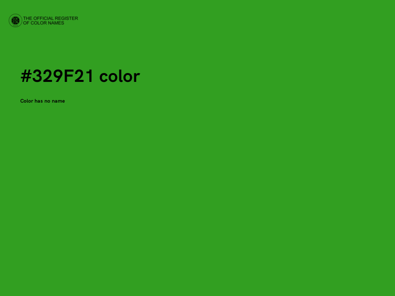 #329F21 color image