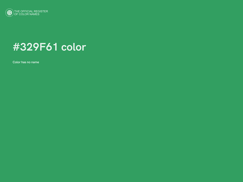 #329F61 color image