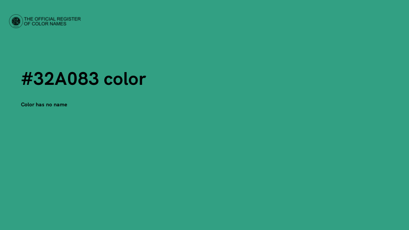 #32A083 color image