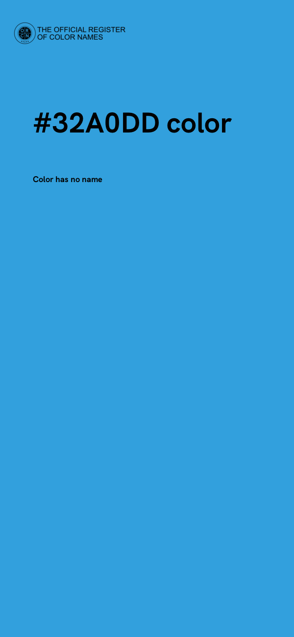 #32A0DD color image