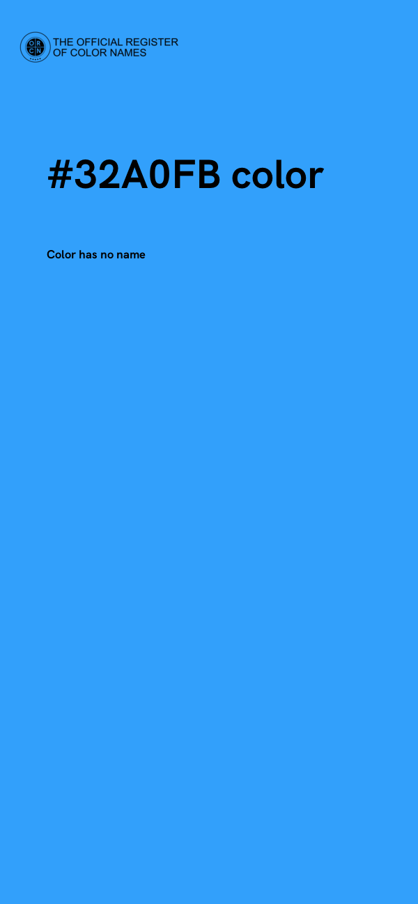 #32A0FB color image
