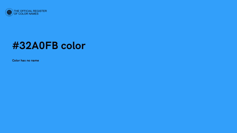 #32A0FB color image