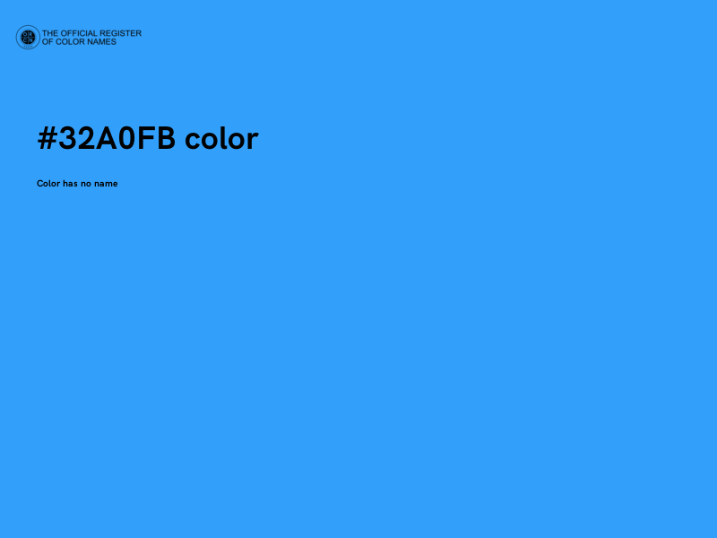 #32A0FB color image