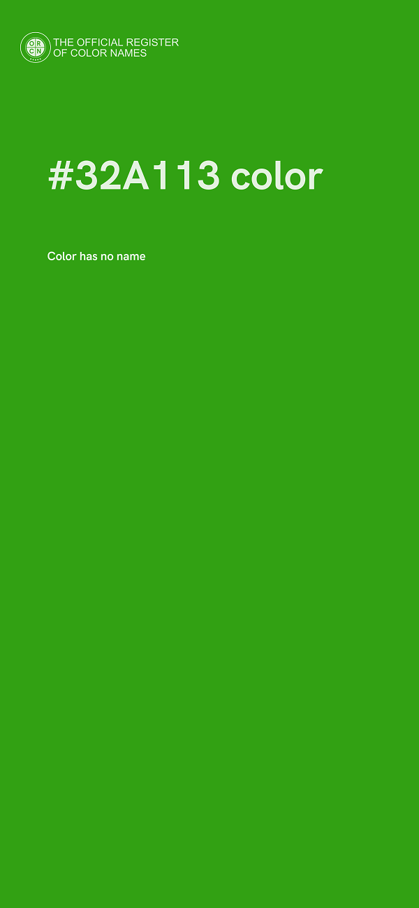 #32A113 color image