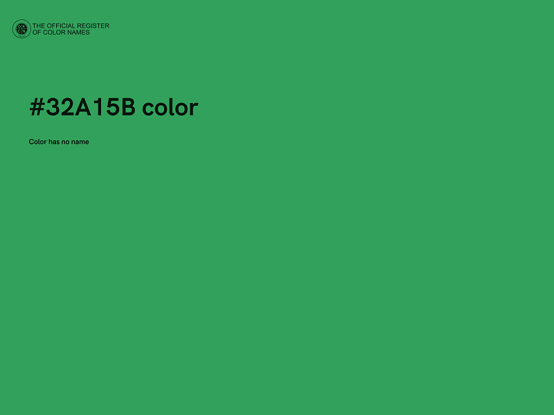 #32A15B color image