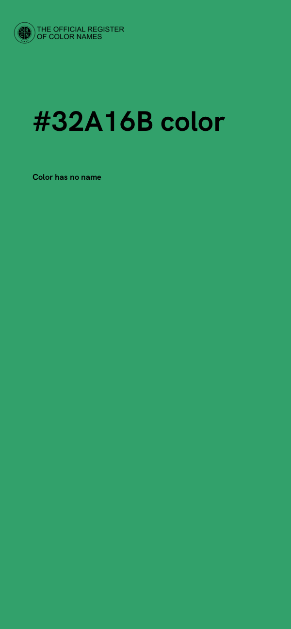 #32A16B color image