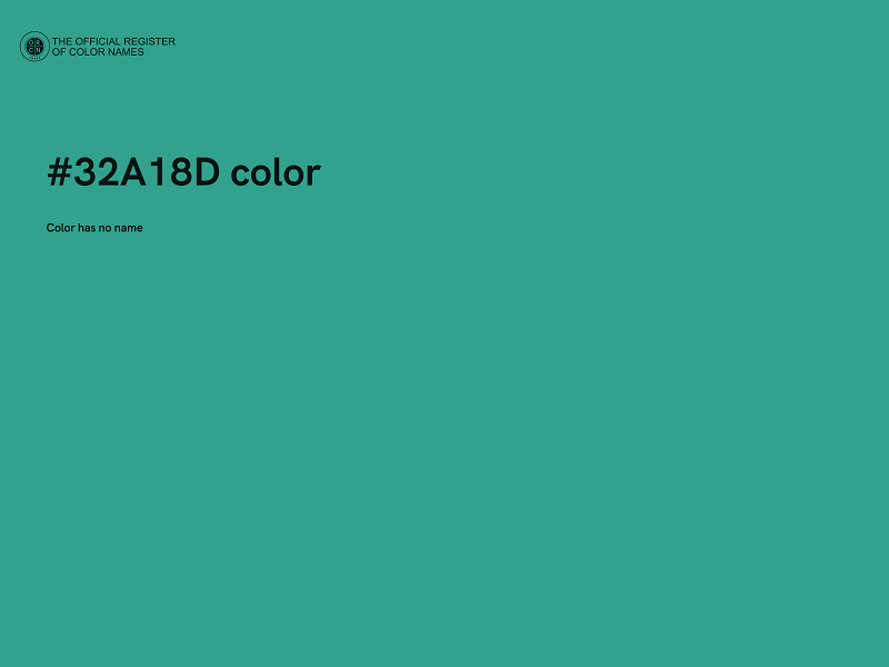 #32A18D color image