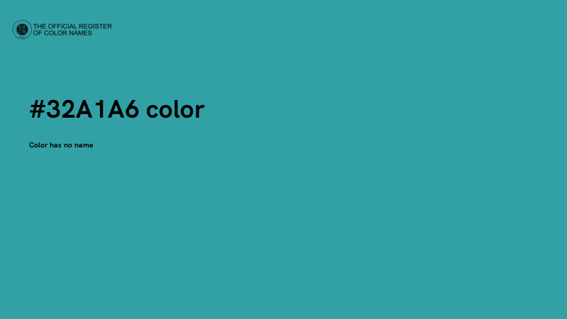 #32A1A6 color image
