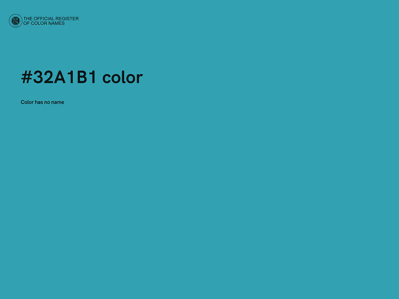 #32A1B1 color image