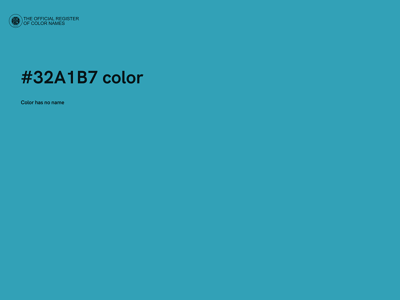 #32A1B7 color image