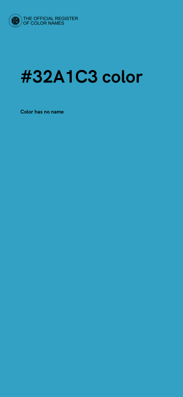 #32A1C3 color image