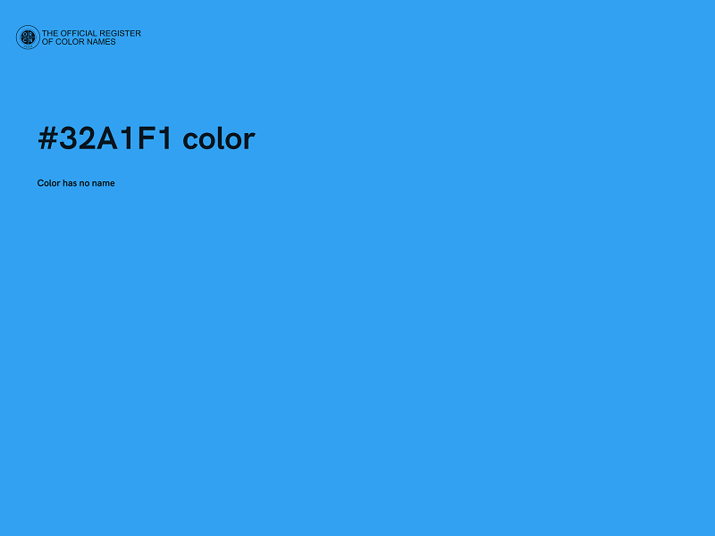 #32A1F1 color image