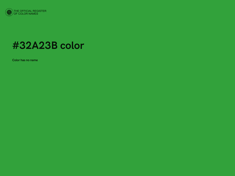 #32A23B color image