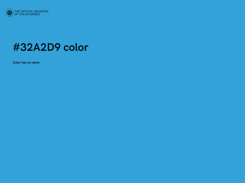 #32A2D9 color image