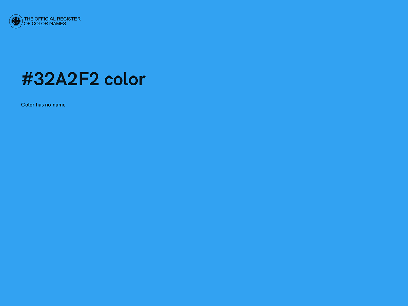 #32A2F2 color image