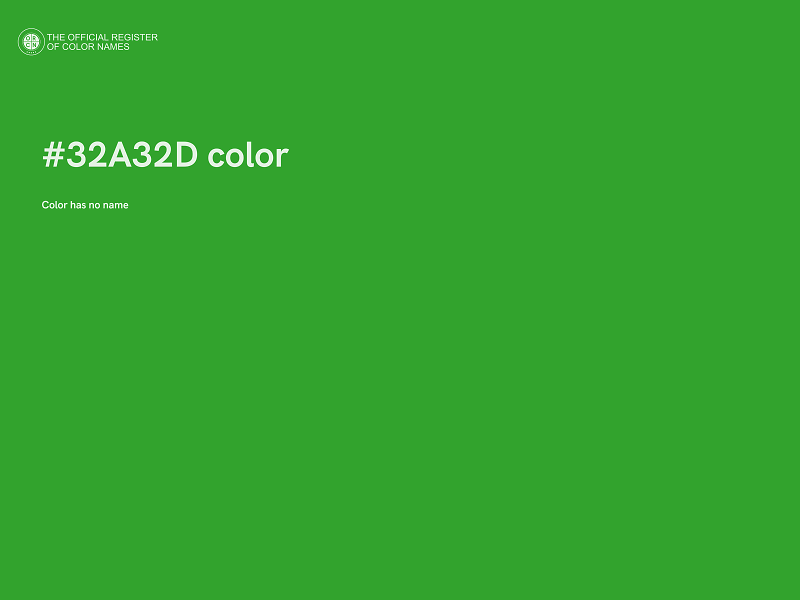 #32A32D color image