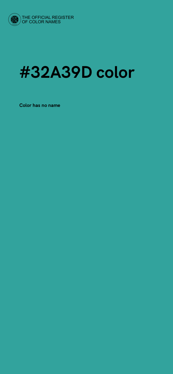 #32A39D color image