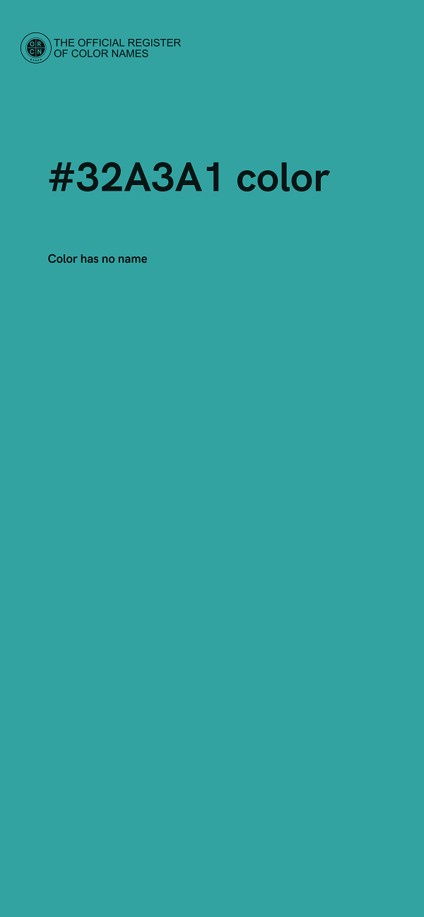 #32A3A1 color image