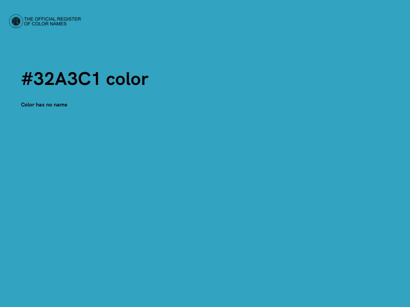 #32A3C1 color image